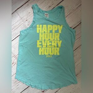 PINK Victoria's Secret Aqua Tank Top